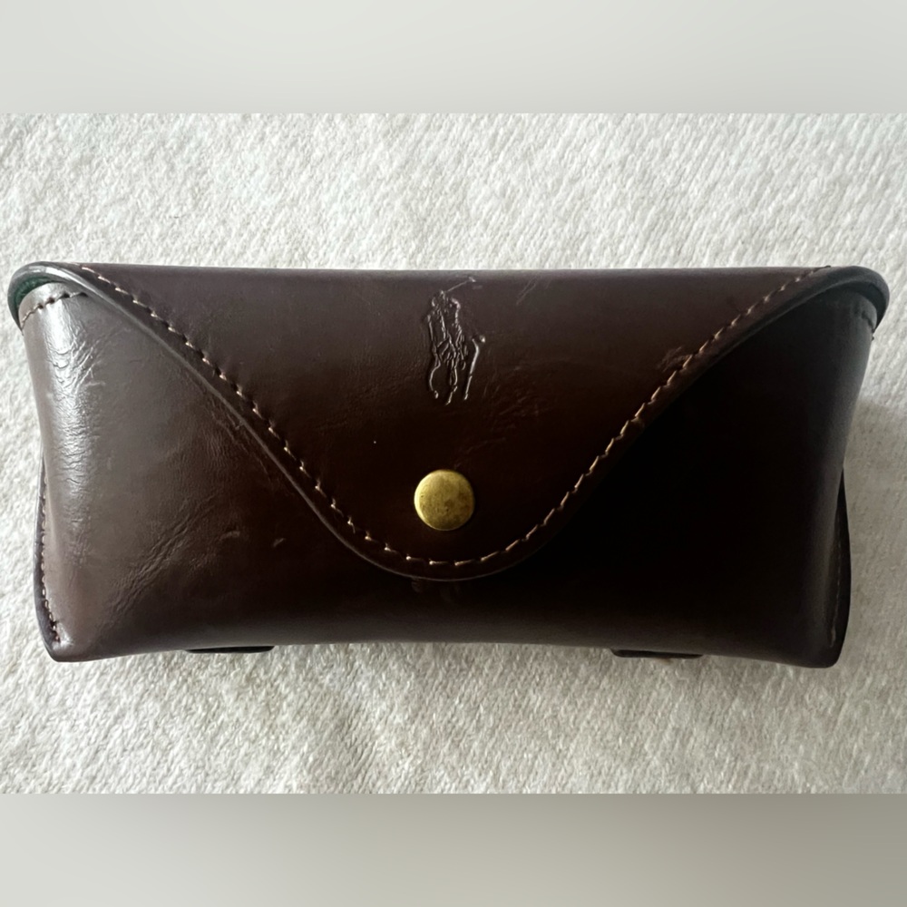 Vintage Brown Leather Polo Ralph Lauren Glasses 👓 case. - Picture 13 of 13